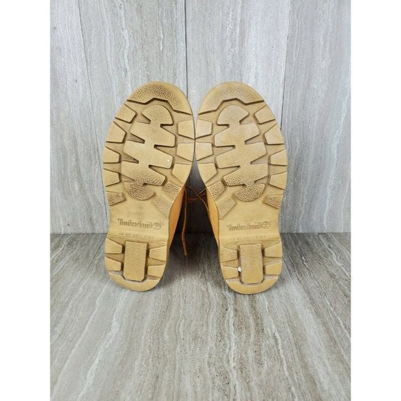 Timberland Lace Up Classic Boots Tan Boys Waterproof Size 6 1/2  #10960 - Picture 6 of 6